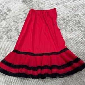 Chantilly lace Red and Black Women's Slip